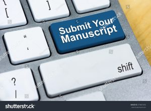 Stock Photo Written Word Submit Your Manuscript On Blue Keyboard Button Online Submission Concept 373867690